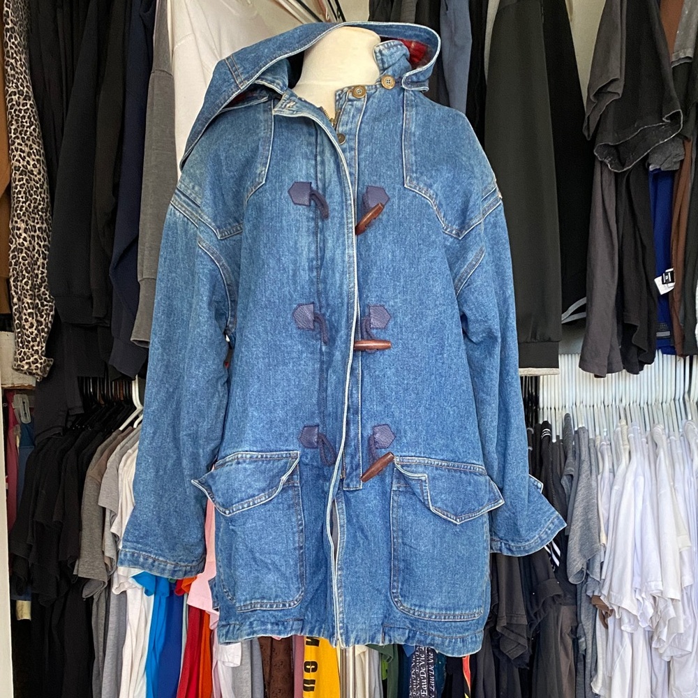 Vintage Denim toggle coat - Picture 6 of 11
